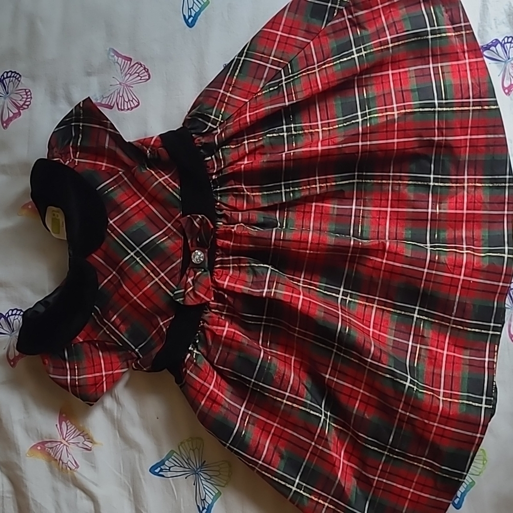 2T plaid formal dress - winter/christ mas/holiday